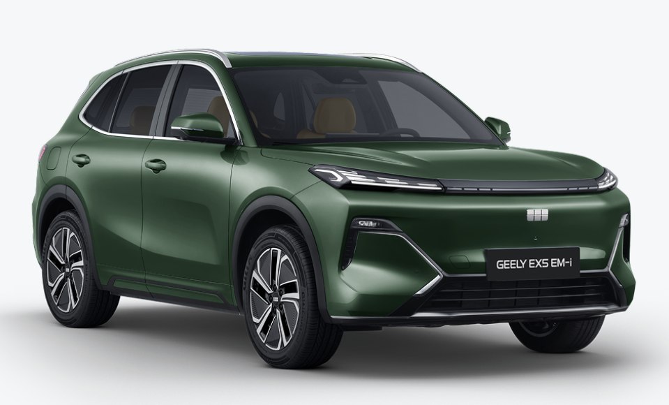 Geely EX5 EM-i Макс, зеленый
