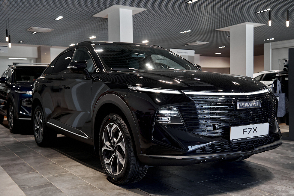 Haval F7x Премиум, голубой