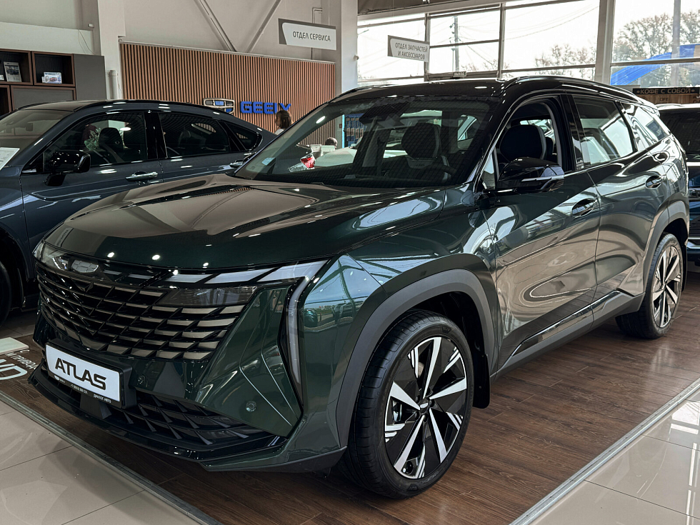 Geely Atlas Люкс, зеленый