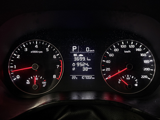 Kia Rio, 2020 года, пробег 106946 км