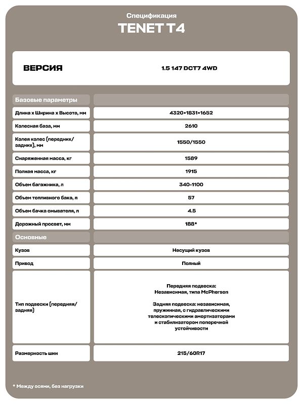 TENET T4 Прайм, белый